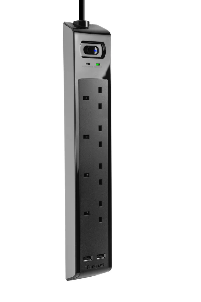 TARGUS SmartSurge 4 with 2 USB Ports (Black)