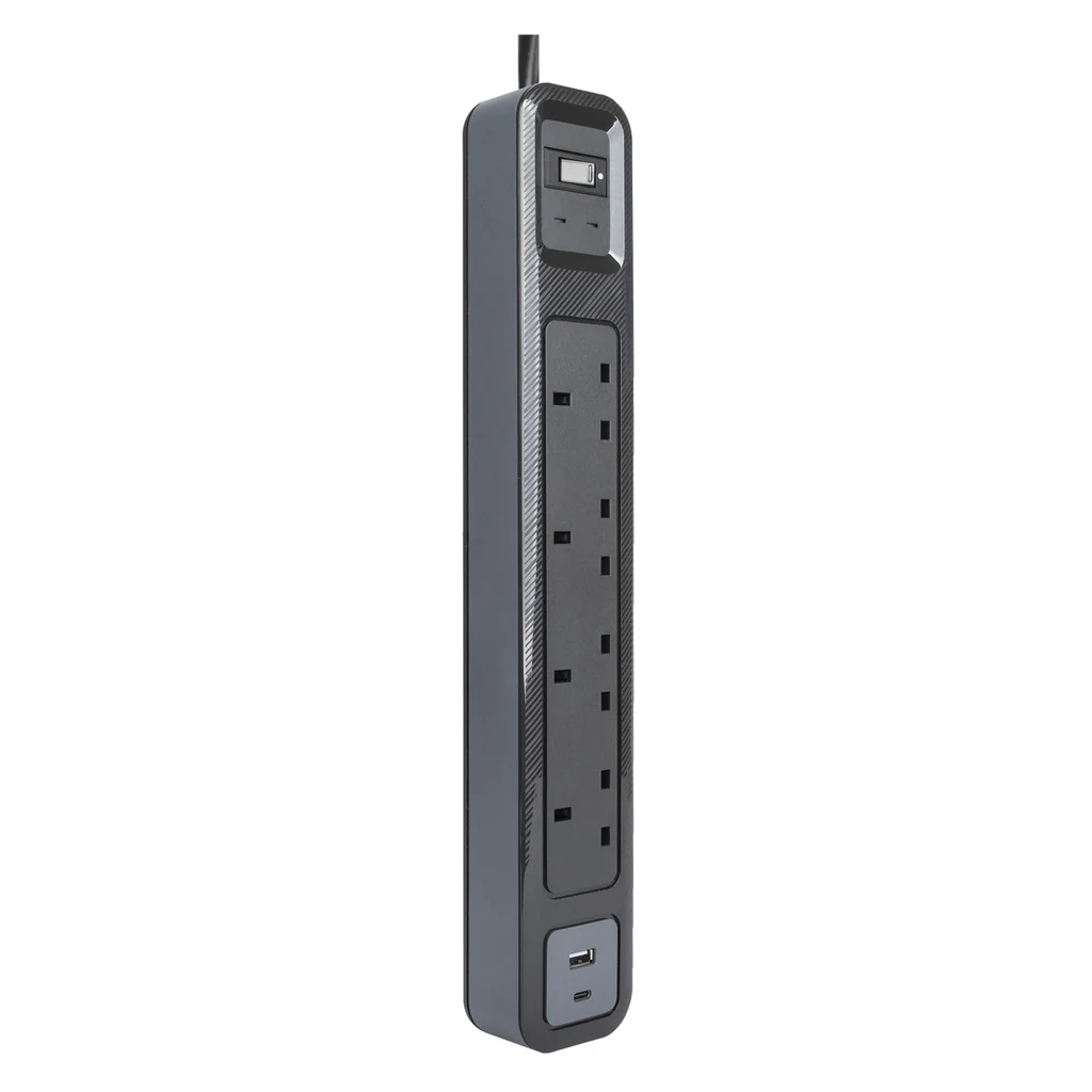 Targus SmartSurge Plus with USB-A and USB-C Ports (Black)