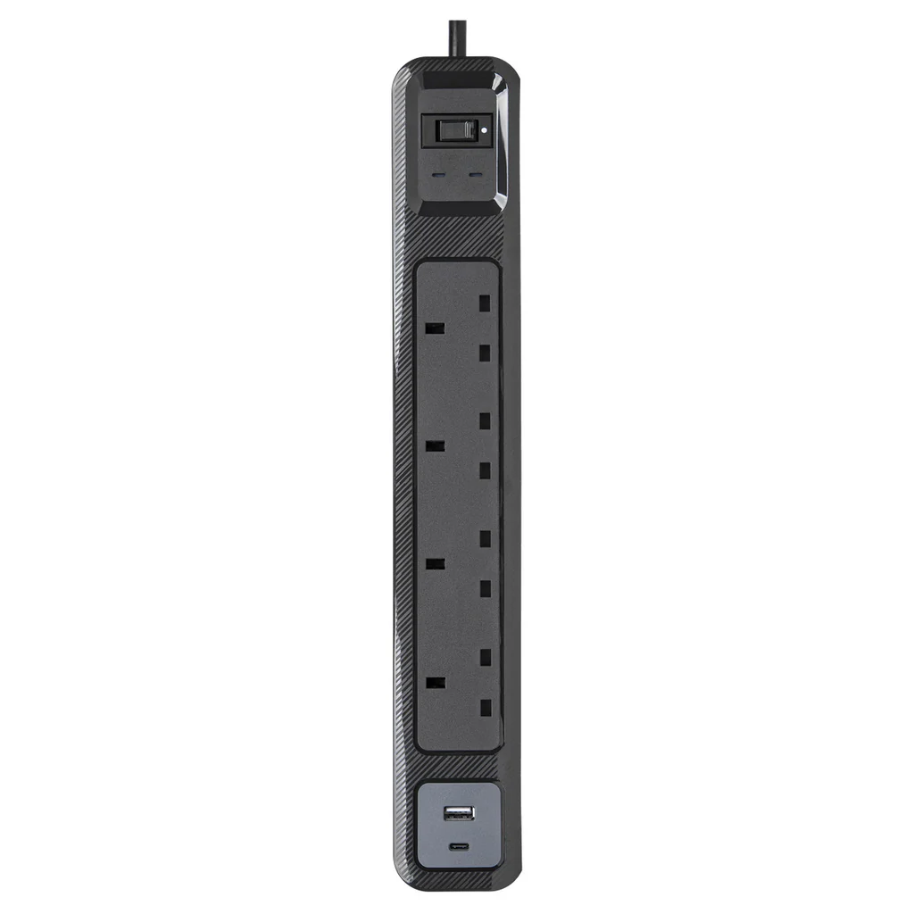 Targus SmartSurge Plus with USB-A and USB-C Ports (Black)