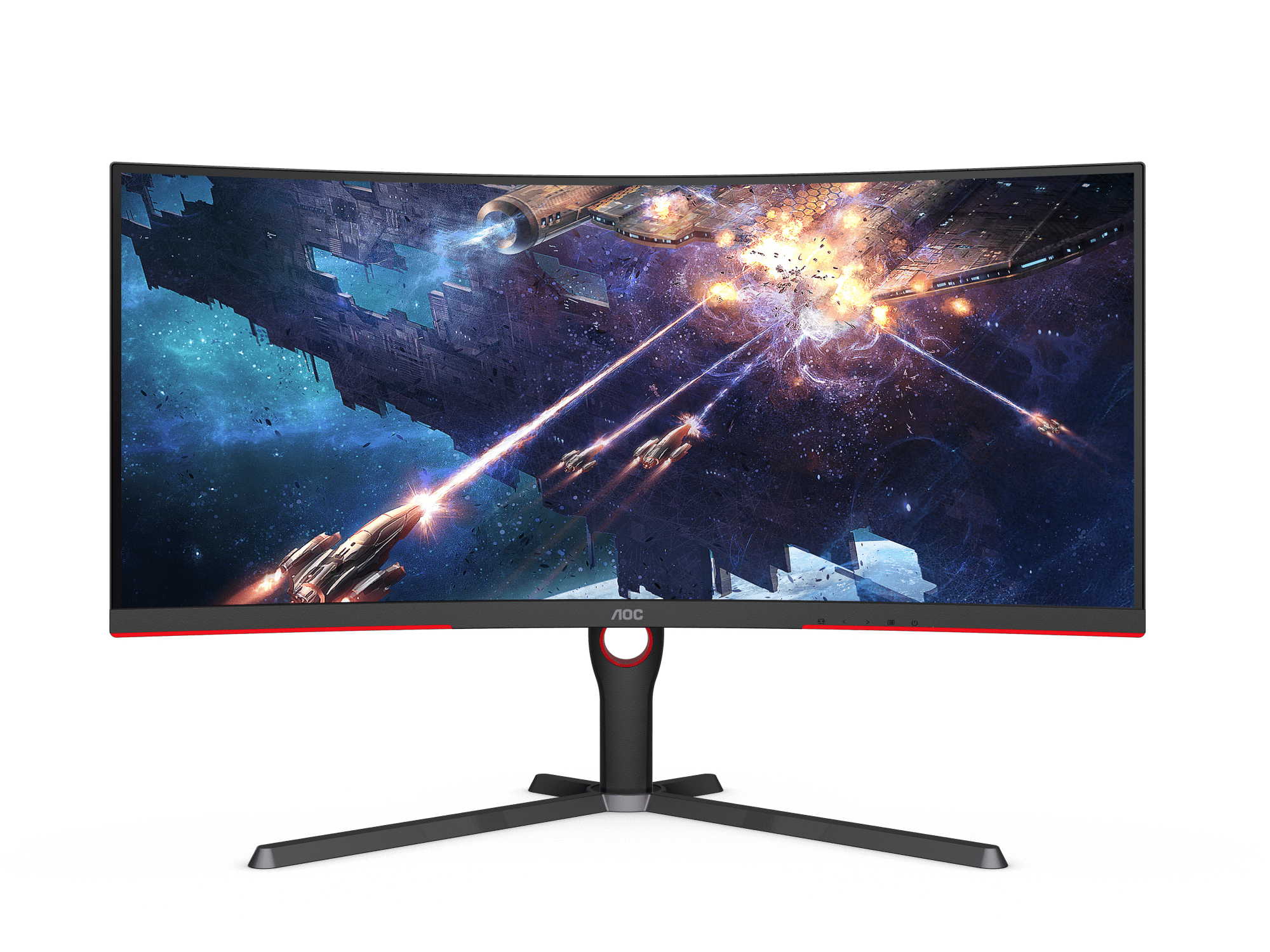 AOC CU34G3S 34" VA Curved 1000R WQHD 165Hz 1ms FreeSync premium gaming monitor