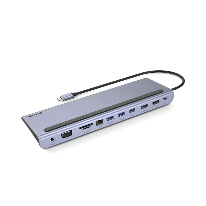 UNITEK uHUB 11+ 11-in-1 USB-C Ethernet Hub with MST Triple Monitor 
