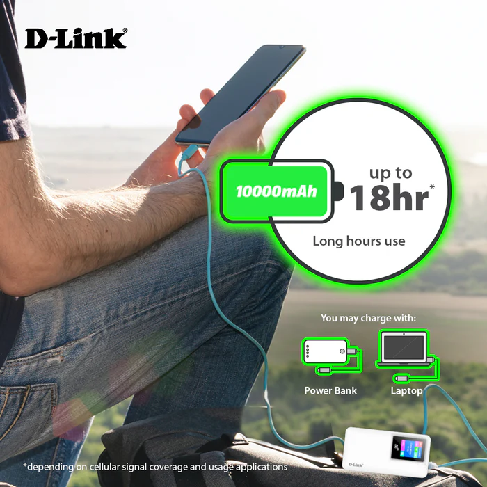 D-LINK 5G Wi-Fi 6 AX1800 Mobile Wi-Fi Hotspot