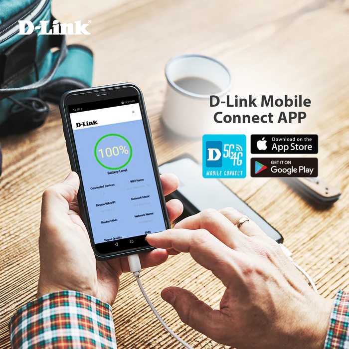 D-LINK 5G Wi-Fi 6 AX1800 Mobile Wi-Fi Hotspot