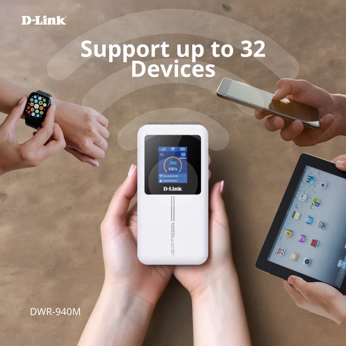 D-LINK 4G LTE Cat4 Wi-Fi 6 Mobile Wi-Fi Hotspot