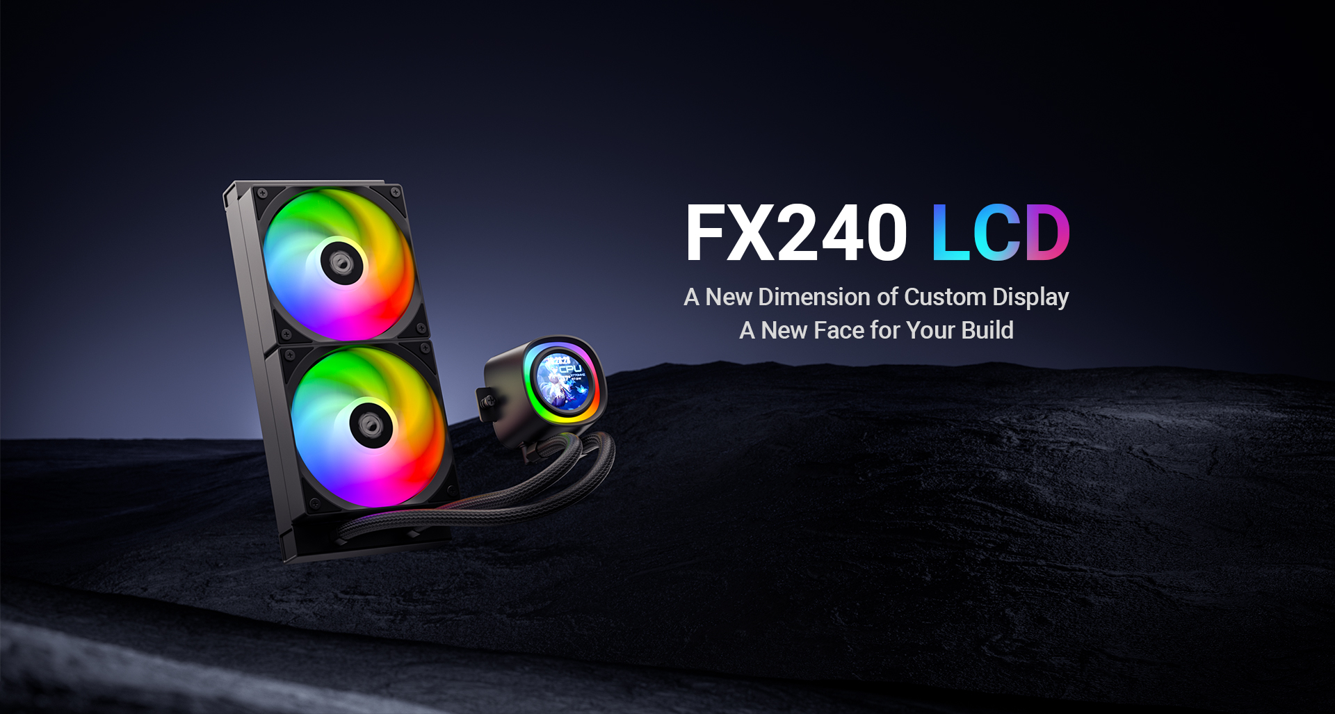 ID-COOLING FX240 LCD LIQUID COOLER