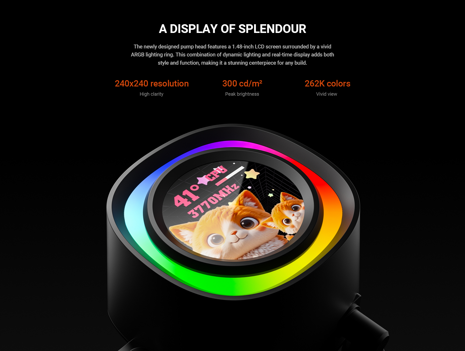 ID-COOLING FX240 LCD LIQUID COOLER