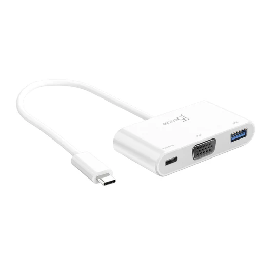 J5 CREATE USB-C® to VGA & USB™ 3.0 with Power Delivery