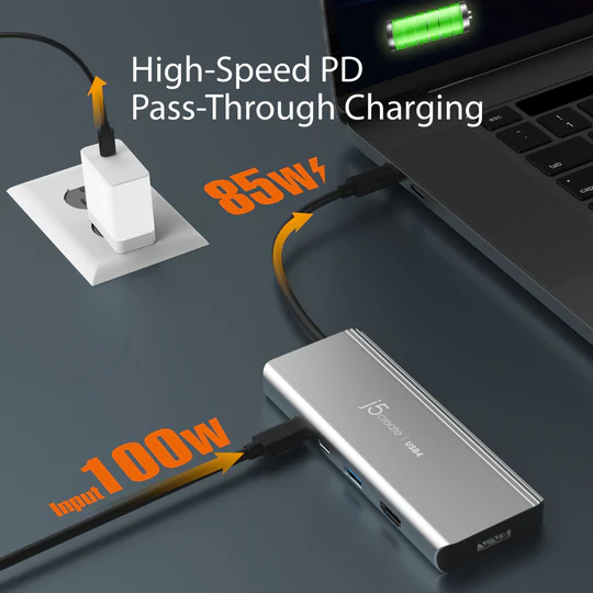 J5 CREATE USB4® Dual 4K Multi-Port Hub