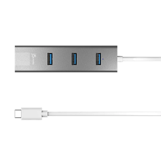 J5 CREATE USB-C® 3-Port Hub with Gigabit Ethernet