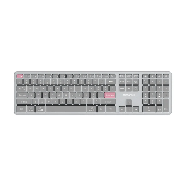 Micropack 2.4G+Bluetooth Rechargeable Wireless Keyboard K-310W