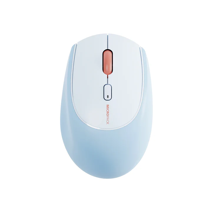 Micropack 2.4G Bluetooth Dual Mode Soft Silicone Wireless Mouse MS-201W