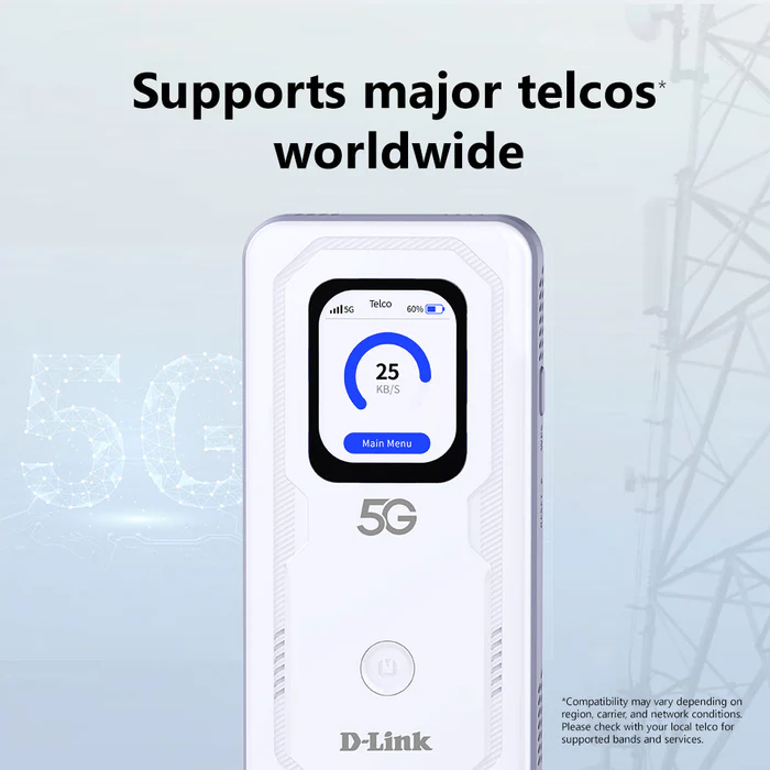 D-LINK DWR-U2100 5G Wi-Fi 6 AX900 Mobile Wi-Fi Hotspot