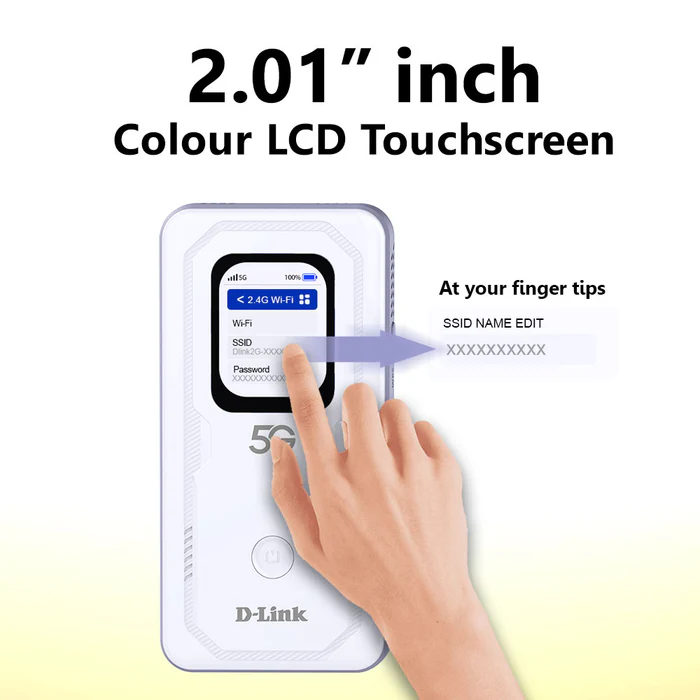 D-LINK DWR-U2100 5G Wi-Fi 6 AX900 Mobile Wi-Fi Hotspot