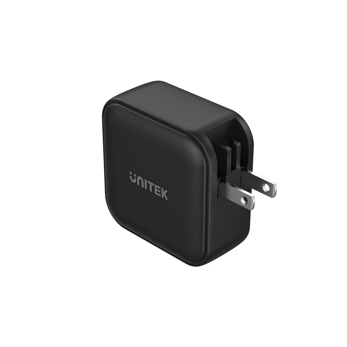 UNITEK TRAVEL QUAD GaN 4 Ports 100W Charger with USB PD and QC 3.0 in Black (Travel Charger)