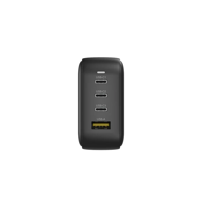 UNITEK TRAVEL QUAD GaN 4 Ports 100W Charger with USB PD and QC 3.0 in Black (Travel Charger)