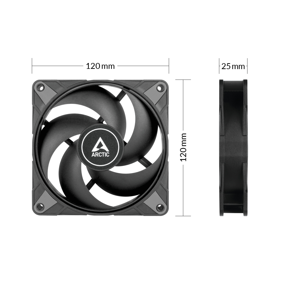 ARCTIC P12 Max 120 mm High-Speed PWM Fan