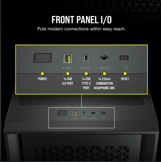 Corsair 4000D AIRFLOW Tempered Glass Mid-Tower ATX Case