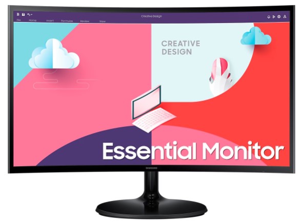 SAMSUNG 27" Essential S3S36C FHD Curved Monitor
