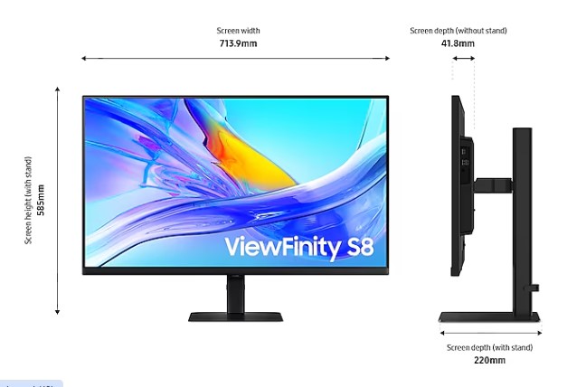 SAMSUNG 32" ViewFinity S8 S80UD UHD Monitor