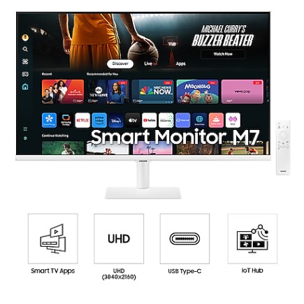 SAMSUNG 32" Smart Monitor M7 M70D UHD Monitor