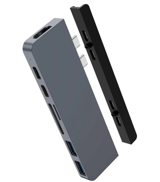 HyperDrive DUO USB-C Hub (7-in-2, for MacBook)