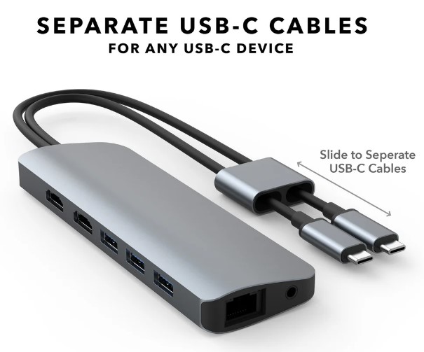 HyperDrive VIPER USB-C Hub (10-in-2, for Laptops)