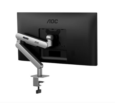 AOC AM400S C-Clamp and Grommet Desk-Mount Single Monitor Arm