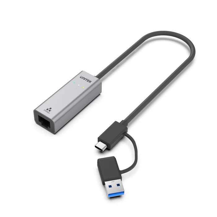 UNITEK Hybrid USB-C/ USB-A to 2.5G Gigabit Ethernet Adapter
