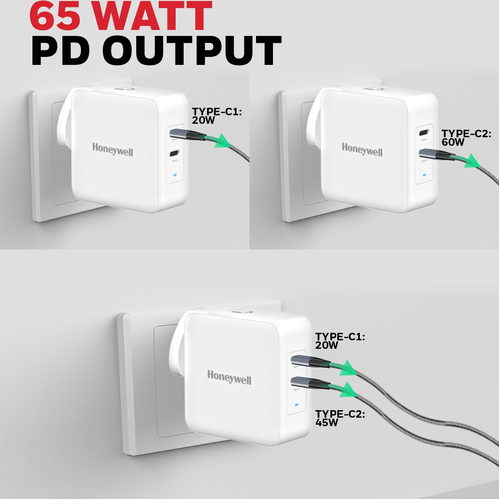 Honeywell Zest Charger – GaN 65W