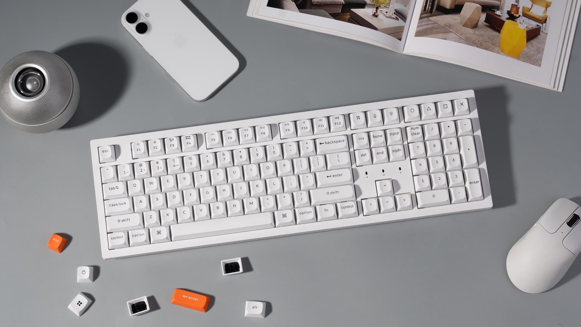 Keychron K10 Max QMK 100% Layout Wireless Mechanical Keyboard Keychron-K10-Max-White-Version-1.jpg__PID:89c4887c-2813-4a71-8258-499c191fa27b