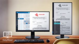 EasyRead mode for a paper-like reading experience