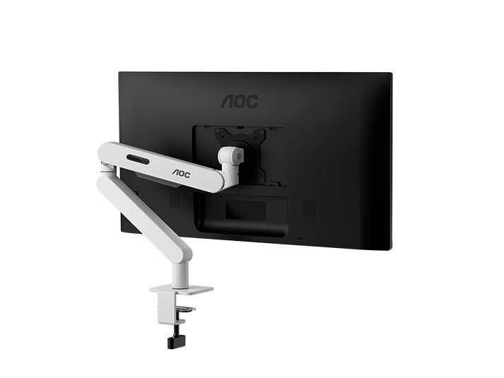 AOC AM400W C-Clamp and Grommet Desk-Mount Single Monitor Arm - for monitors 17"-34" and weight 2 to 9kg