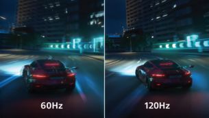 120Hz refresh rates for ultra-smooth images
