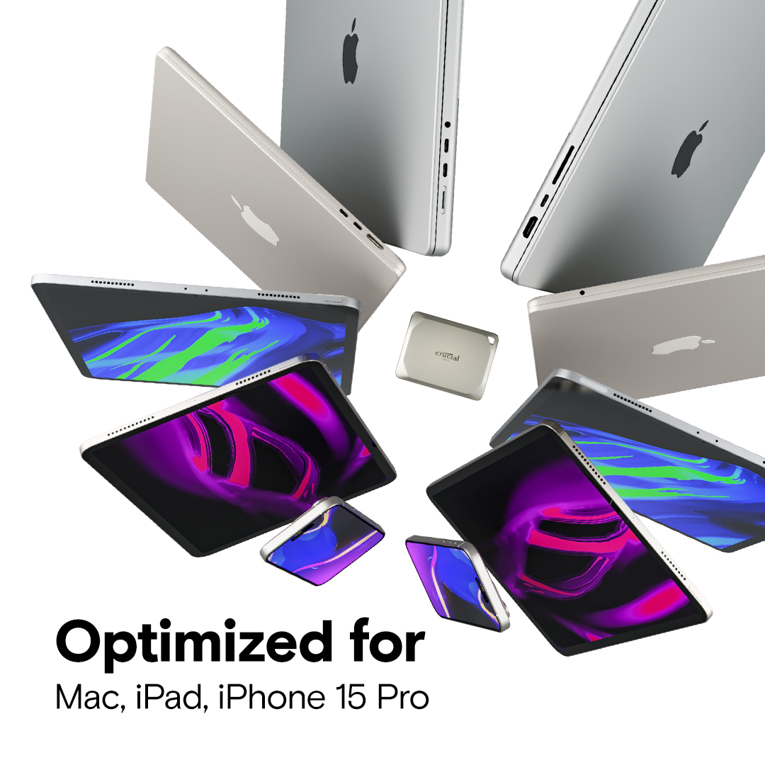 Crucial X9 Pro for Mac Portable SSD