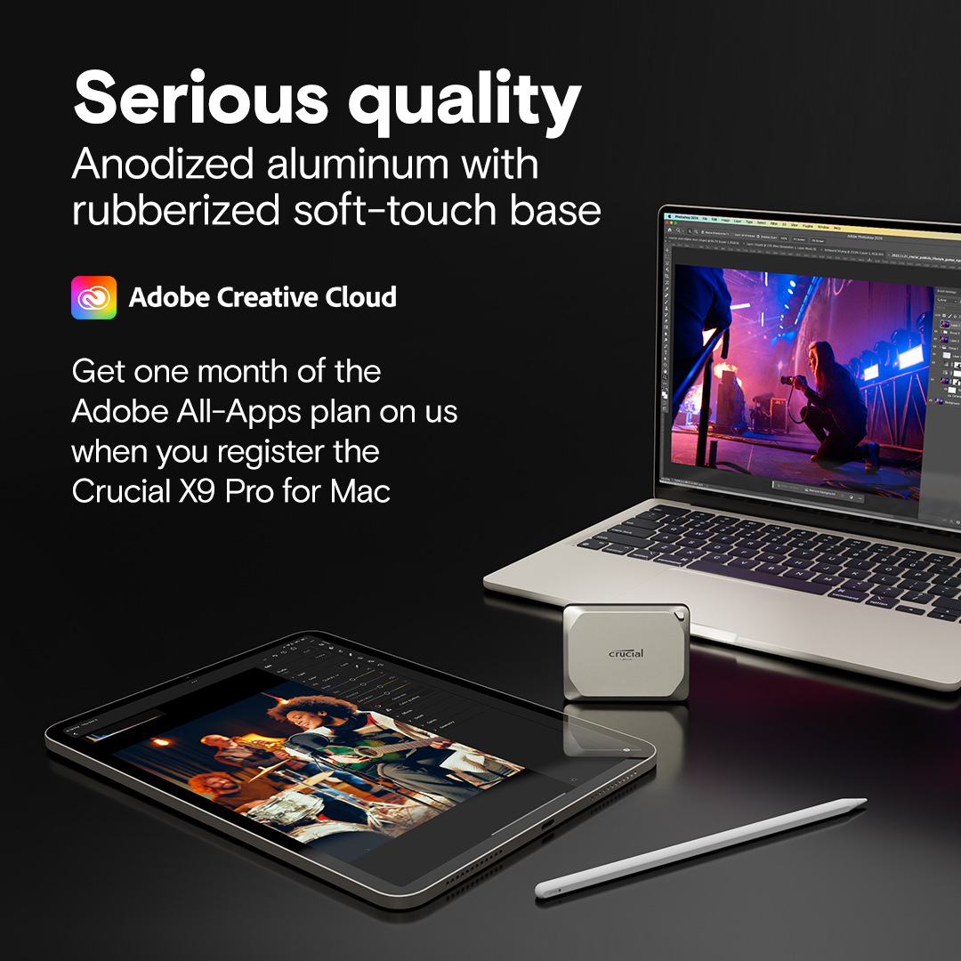 Crucial X9 Pro for Mac Portable SSD