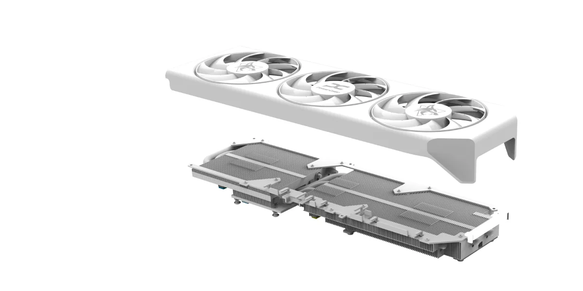 Hellhound Spectral White AMD Radeon&trade; RX 9060 XT 16GB GDDR6