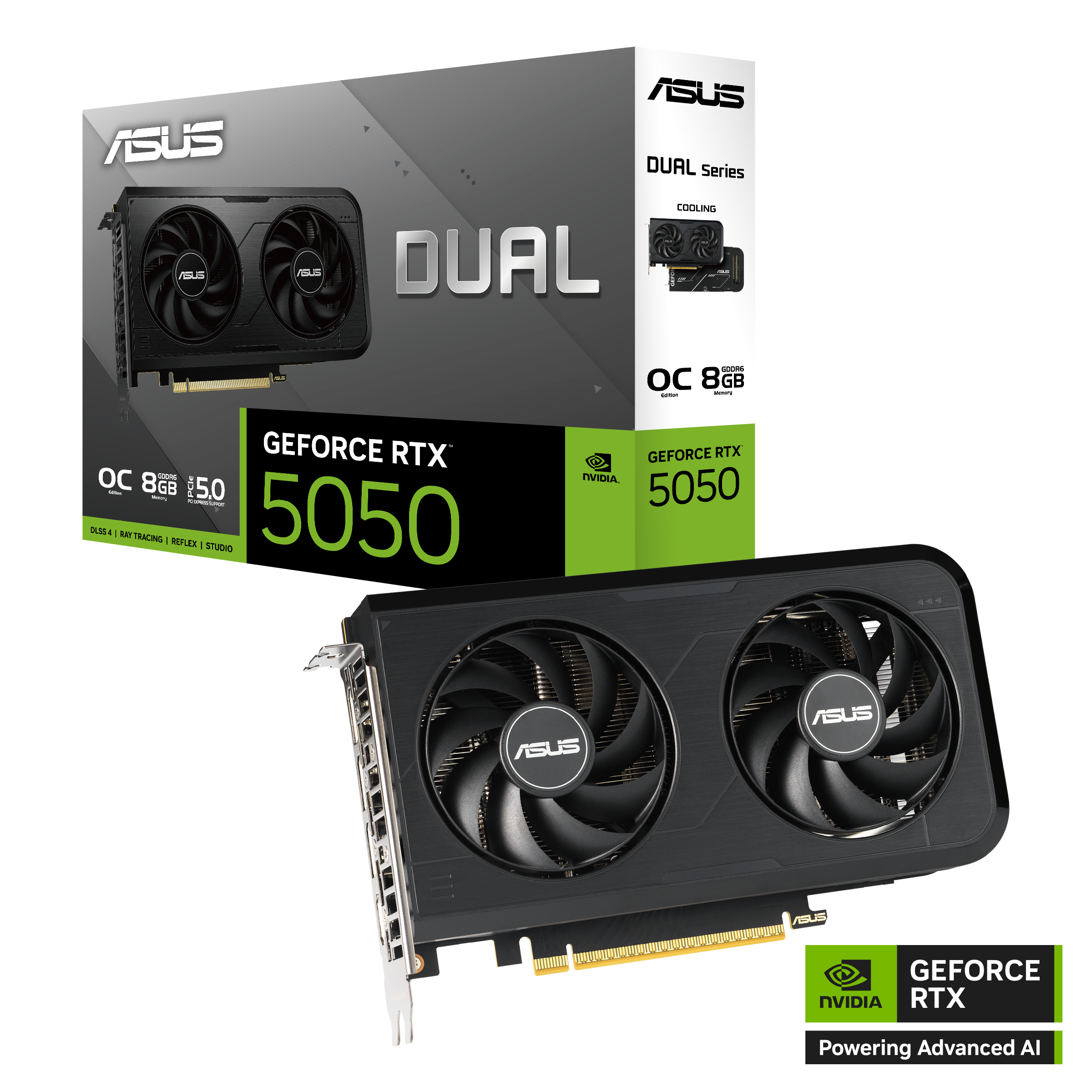 ASUS Dual GeForce RTX™ 5050 8GB GDDR6 OC Edition