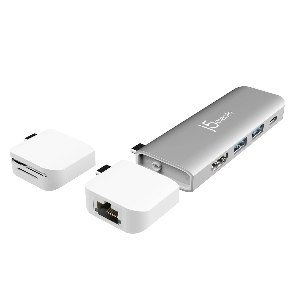 J5CREATE JCD387ESK UltraDrive Kit USB-C Modular Dock 8-in-1