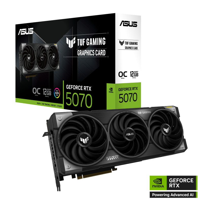 ASUS TUF Gaming GeForce RTX™ 5070 12GB GDDR7 OC Edition