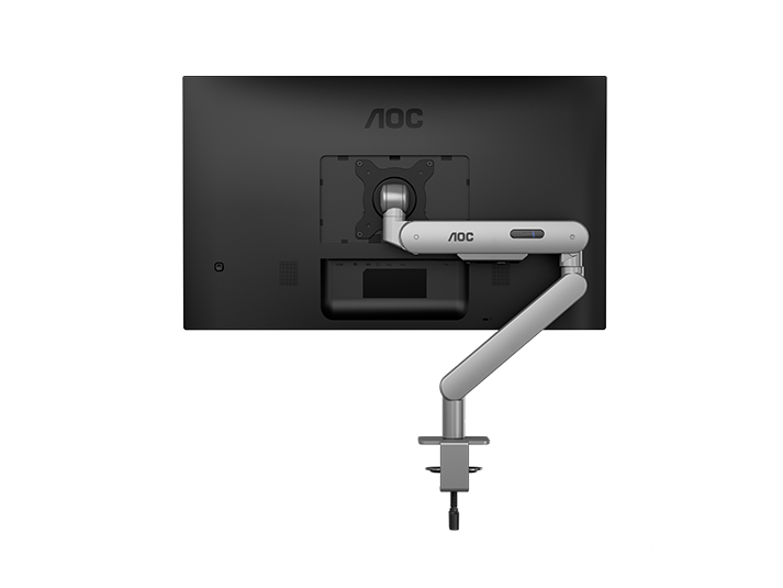 AOC AM400S C-Clamp and Grommet Desk-Mount Single Monitor Arm - for monitors 17"-34" and weight 2 to 9kg