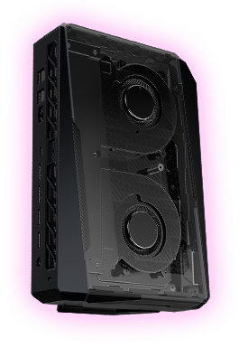 Two cooling fans interior of ROG NUC 2025