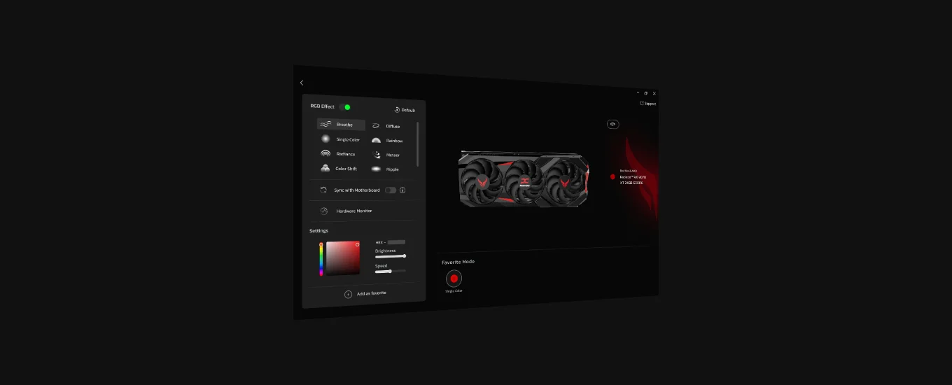 Red Devil AMD Radeon&trade; RX 9070 XT 16GB GDDR6 Limited Edition