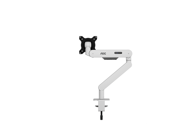 AOC AM400W C-Clamp and Grommet Desk-Mount Single Monitor Arm - for monitors 17"-34" and weight 2 to 9kg