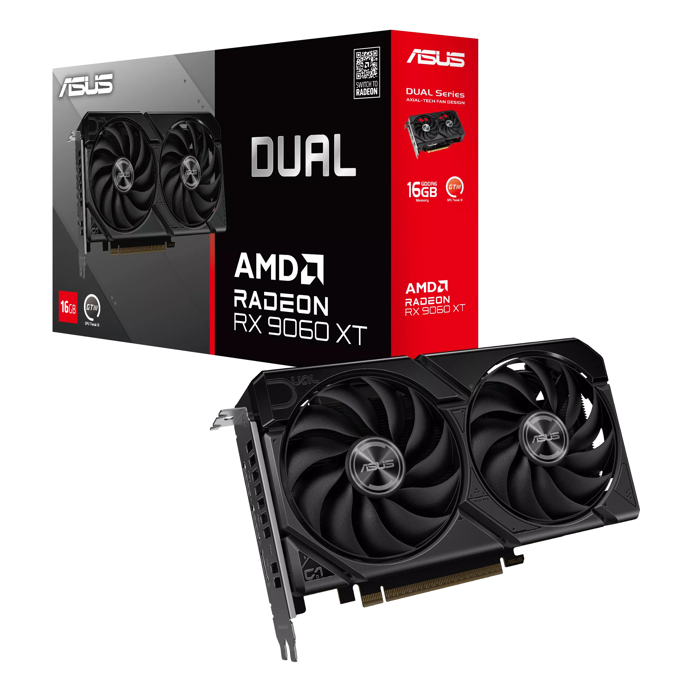 ASUS Dual Radeon RX 9060 XT 16GB GDDR6