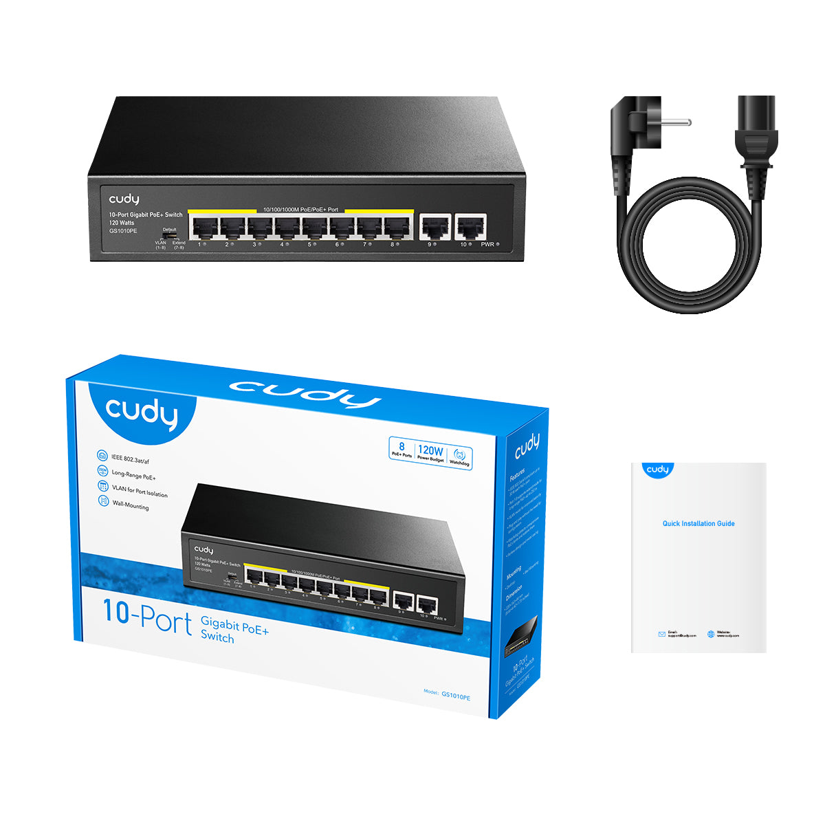 Cudy 10-Port Gigabit PoE+ Switch