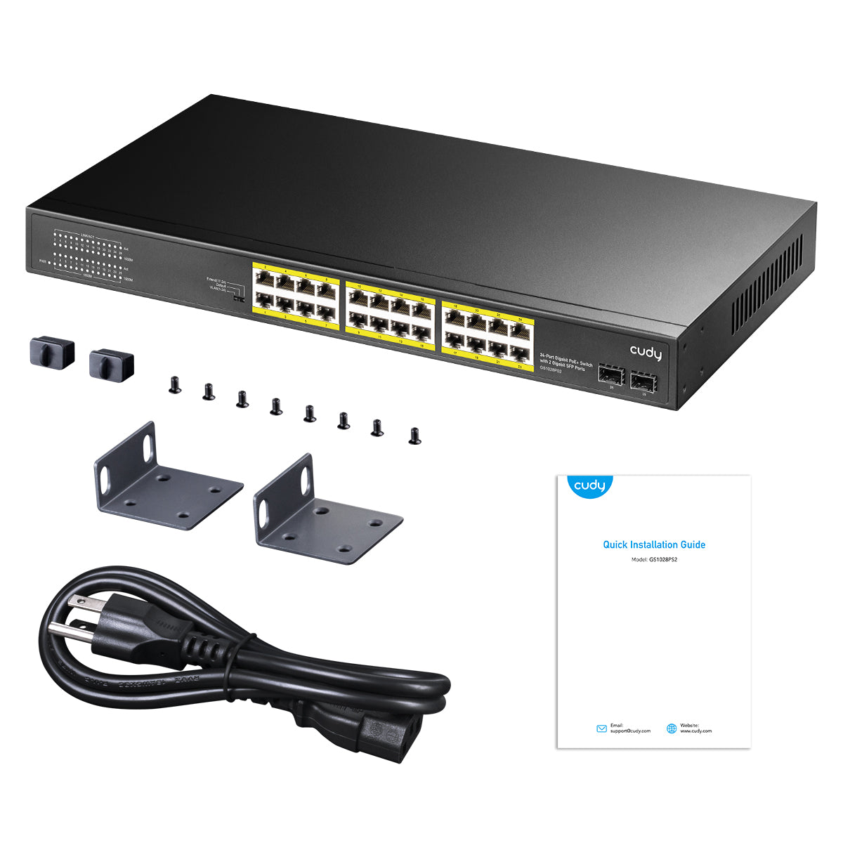 Cudy GS1028PS2 24-GbE PoE Switch with 2 Uplink SFP