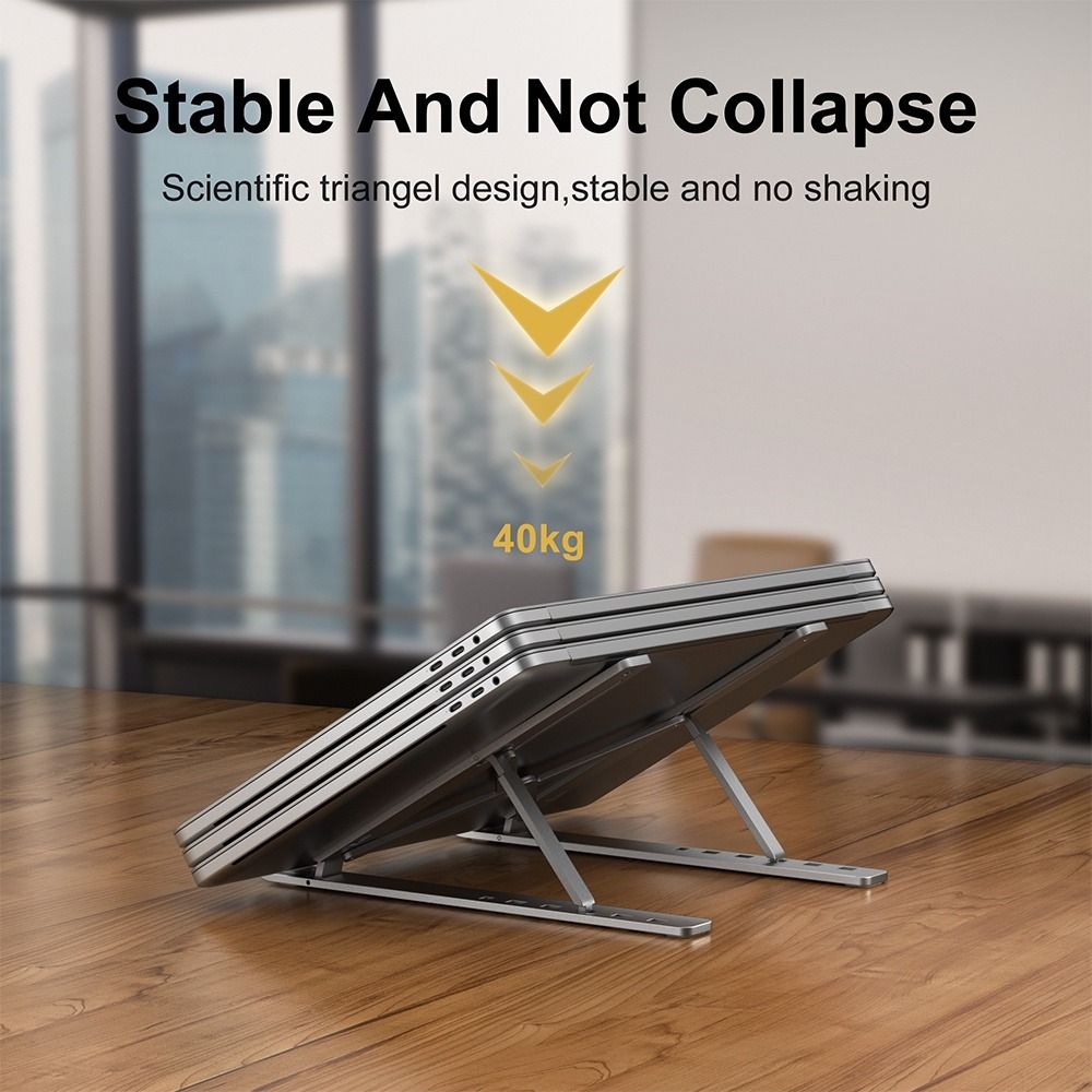 MC N3 Portable Laptop Stand Aluminium Foldable notebook Stand Compatible with 10 to 15.6 Inches Laptops
