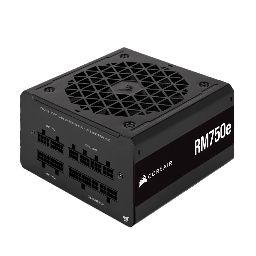 CORSAIR RM750E, 750W, GOLD, MODULAR, ATX3.0