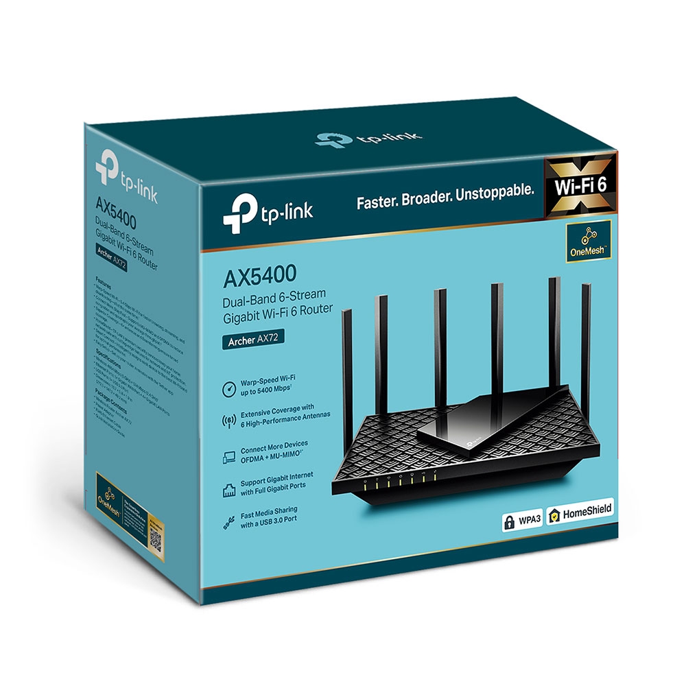 TP-LINK Archer AX72 AX5400 Dual-Band Gigabit Wi-Fi 6 Router