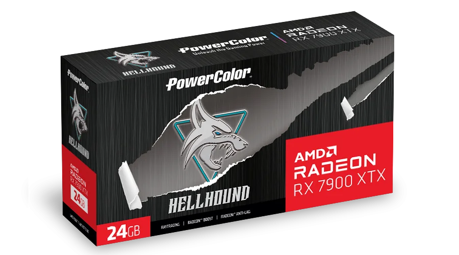 PowerColor Hellhound AMD Radeon RX 7900 XTX 24GB GDDR6 RX7900XTX 24G-L/OC
